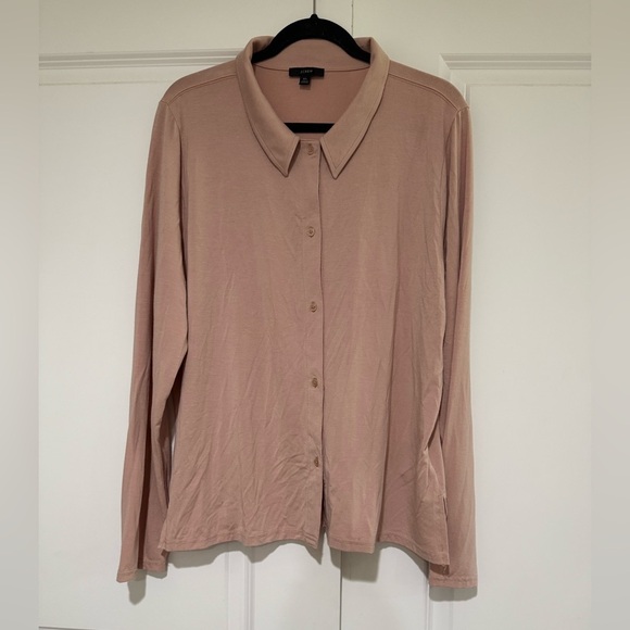 J. Crew Button Up collared T-shirt NWOT Sz XL - Picture 3 of 6